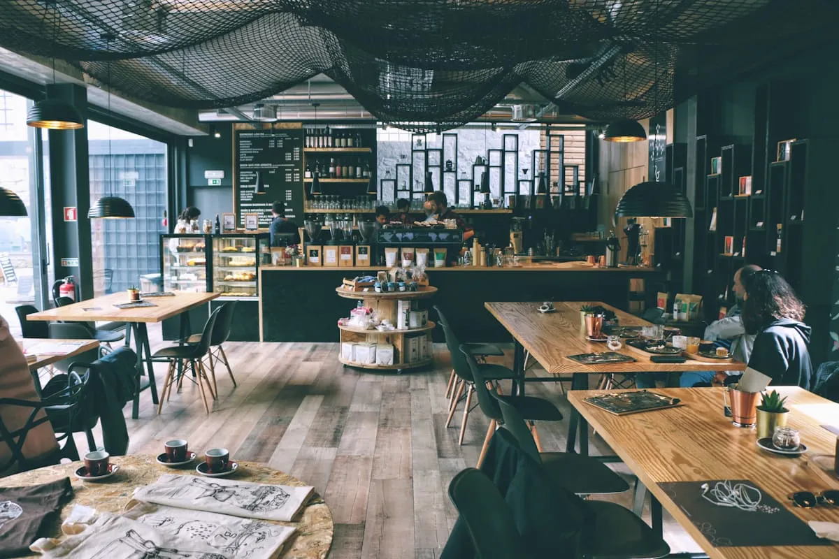 Detail der Einrichtung im Kaffeehaus